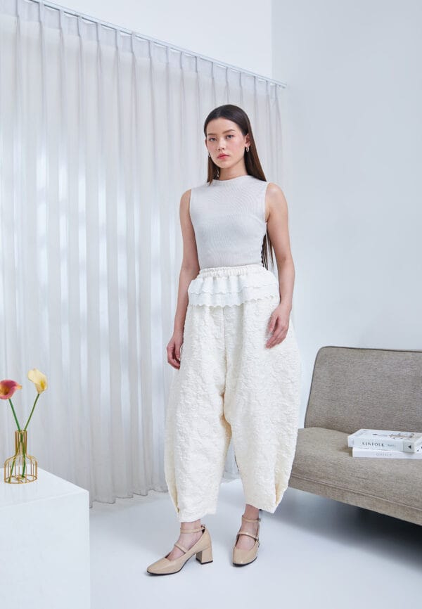 City Balloon Pants in White