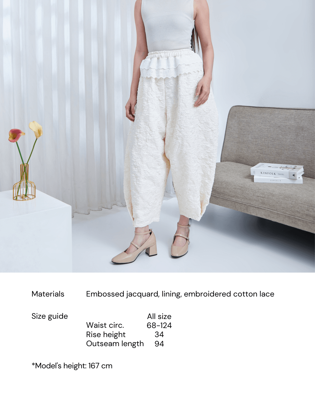 City Balloon Pants in White - Image 6