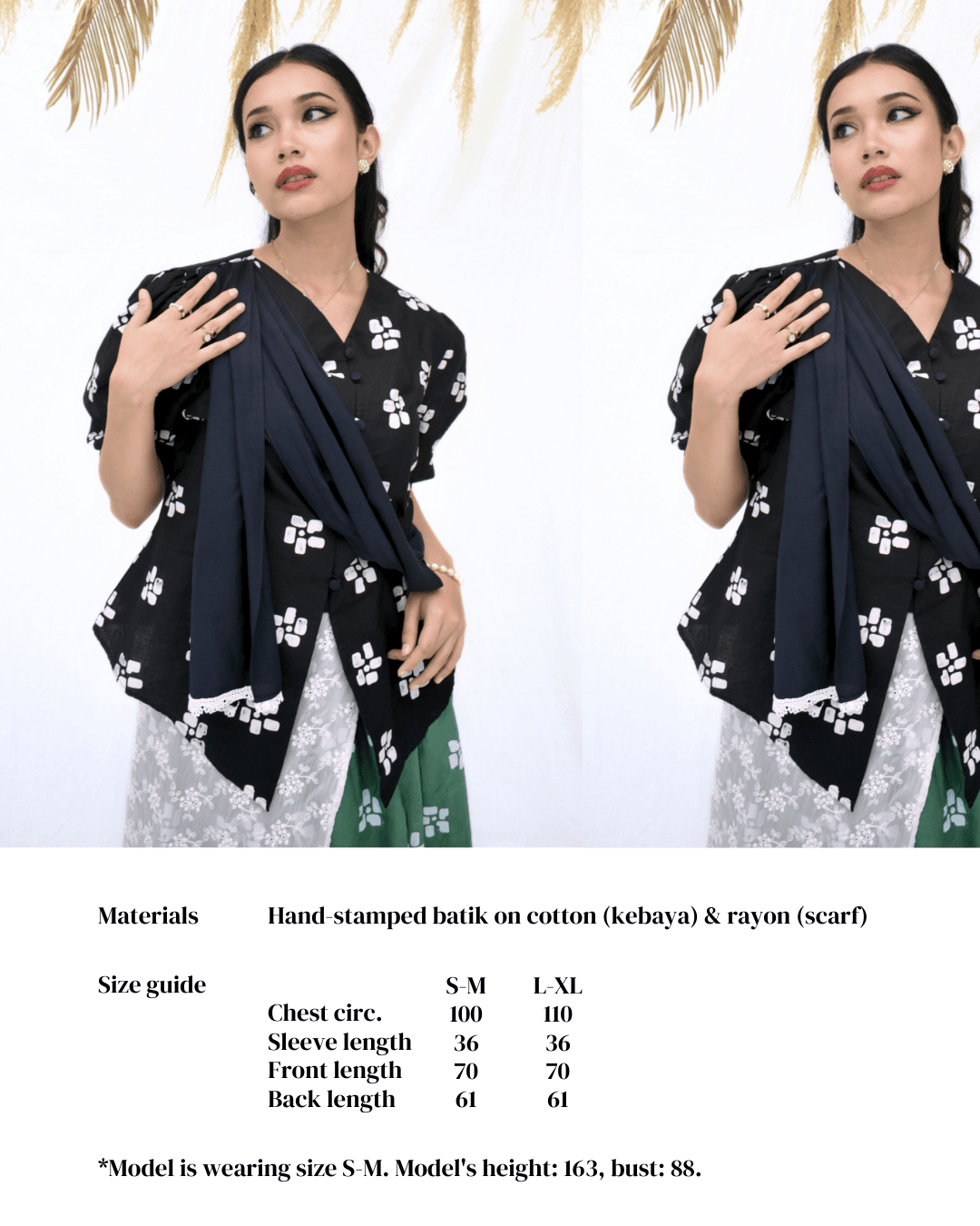 Niscala Kebaya Encim Batik with Multiway Scarf - Image 8