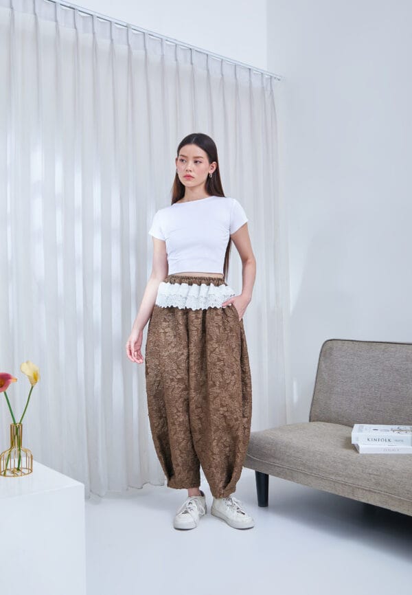 City Balloon Pants in Mahogany